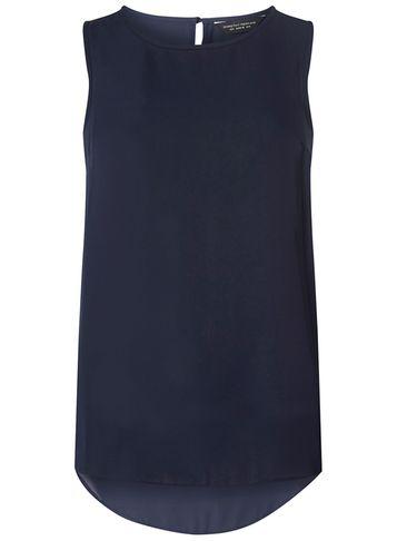 Dorothy Perkins Navy Sleeveless Top