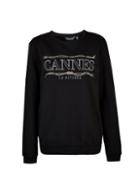 Dorothy Perkins *tall Black 'cannes' Sweat Top