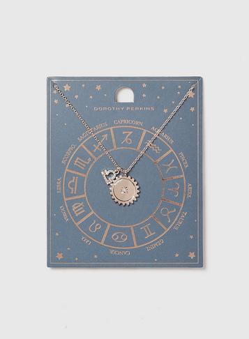 Dorothy Perkins Rose Gold Libra Horoscope Necklace