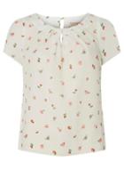 Dorothy Perkins *billie & Blossom Petite White Strawberry Print Top