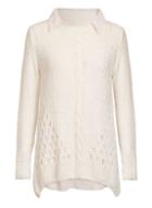 Dorothy Perkins *quiz Cream Sequin Knit Bow Back Jumper