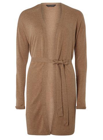 Dorothy Perkins *tall Camel Waist Tie Cardigan