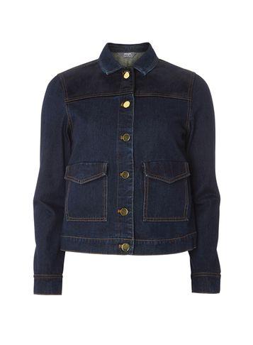 Dorothy Perkins Indigo Denim Velvet Mix Jacket