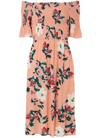 Dorothy Perkins Petite Pink Bardot Skater Dress