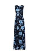 Dorothy Perkins Blue Floral Print Maxi Dress