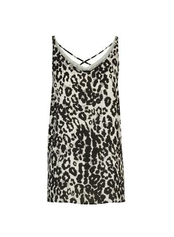 Dorothy Perkins Grey Animal Print Camisole Top