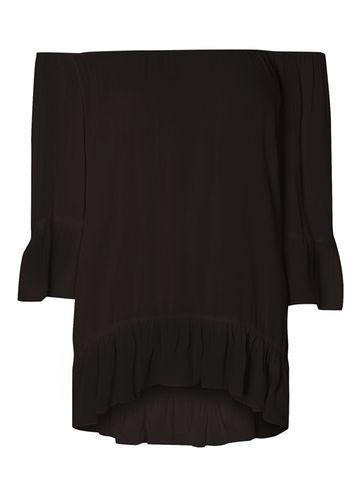 Dorothy Perkins *vila Black Frill Shell Top
