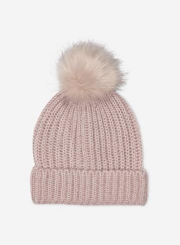 Dorothy Perkins Blush Pom Pom Beanie