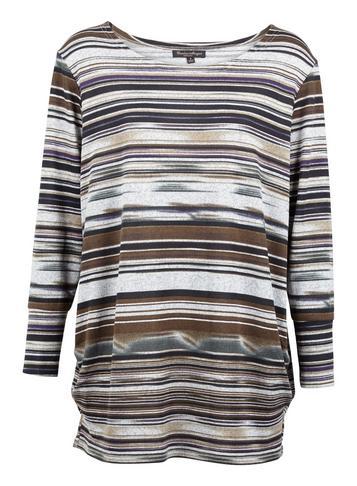 Dorothy Perkins *izabel London Grey Striped Jumper