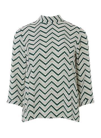 Dorothy Perkins *vero Moda Green Zig Zag Top