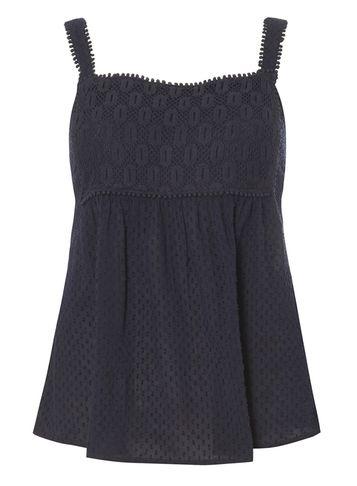 Dorothy Perkins Navy Lace Strap Cami Top