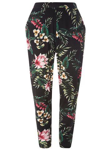 Dorothy Perkins Dp Curve Tropical Jersey Joggers