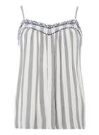 Dorothy Perkins Embroidered Striped Cami Top