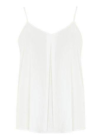 Dorothy Perkins Ivory Inverted Pleat Cami Top