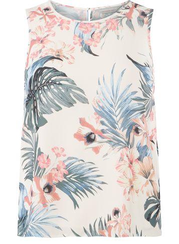 Dorothy Perkins Petite Blush Tropical Top