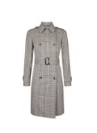 Dorothy Perkins Petite Multi Colour Checked Patch Pocket Raincoat