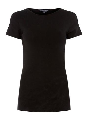 Dorothy Perkins *tall Black Short Sleeve Top