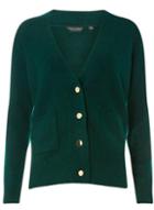 Dorothy Perkins Green Boxy Cardigan