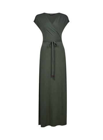 Dorothy Perkins Khaki Winnie Wrap Maxi Dress