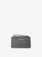 Dorothy Perkins Monochrome Weave Zip Top Wristlet