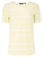 Dorothy Perkins Lemon Textured Stripe T-shirt