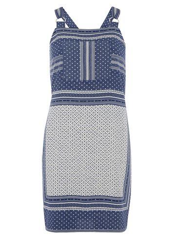Dorothy Perkins Petite Scarf Print Pinny Dress