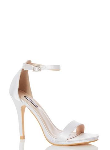 *quiz Ivory Bridal Satin Sandals