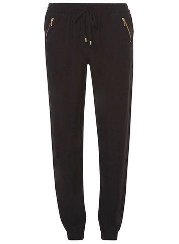 Dorothy Perkins Black Zip Spun Jogger