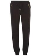 Dorothy Perkins Black Zip Spun Jogger