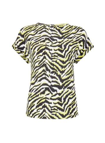 Dorothy Perkins Zebra Print Button T-shirt