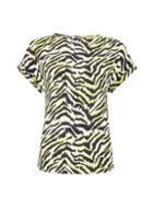 Dorothy Perkins Zebra Print Button T-shirt