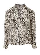 Dorothy Perkins Ivory Leopard Print Pyjama Style Shirt