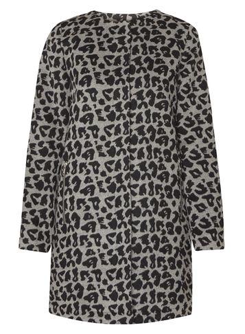 Dorothy Perkins Animal Print Wool Collarless Coat