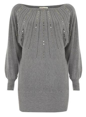 Dorothy Perkins *voulez Vouz Charcoal Batwing Jumper