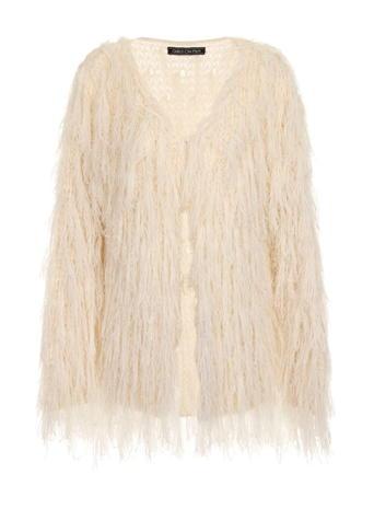 Dorothy Perkins Knitted Ragged Cream Jacket