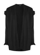 Dorothy Perkins Black Ruffle Shoulder Cardigan