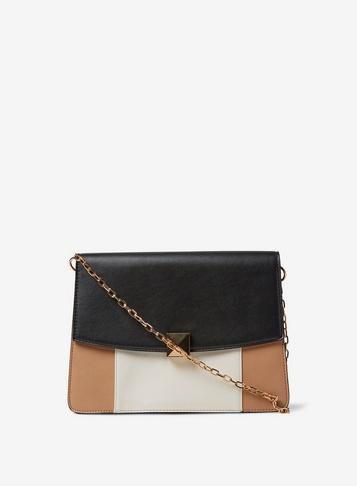 Dorothy Perkins Camel Square Lock Shoulder Bag