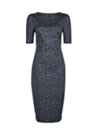 Dorothy Perkins *tall Grey Animal Print Bodycon Dress