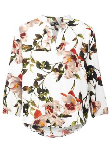 *izabel London White Spring Floral Print Blouse