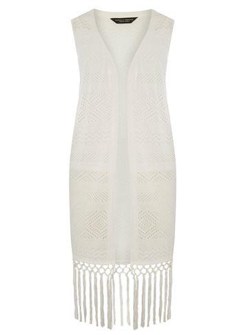 Dorothy Perkins Ivory Pointelle Cardigan