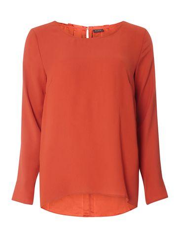 Dorothy Perkins *vila Rust Pleat Back Blouse