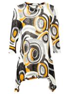 Dorothy Perkins *mustard Circle Print Top