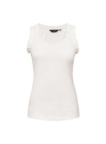 Dorothy Perkins Ivory Ruffle Shoulder Vest