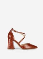 Dorothy Perkins Wide Fit Tan 'daria' Court Shoes