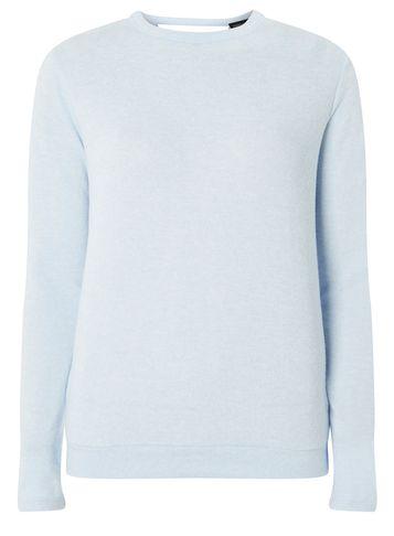 Dorothy Perkins Blue Wrap Back Long Sleeve Sweat Top