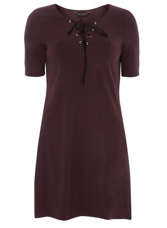 Dorothy Perkins Nutmeg Lace Up Dress