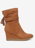 Dorothy Perkins Tan 'taylor' Wedge Boots