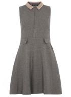 Dorothy Perkins Grey Herringbone Skater Dress