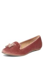Dorothy Perkins Wide Fit Rose Velvet 'heston' Pumps