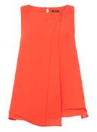 Dorothy Perkins *roman Originals Orange Wrap Front Top